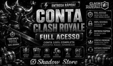 [CONTA GEMADA] CLASH ROYALE | SELO 8 ANOS | 10K DE TROFÉUS