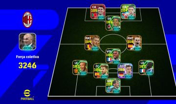 Conta de eFootball conta com jogadores metas