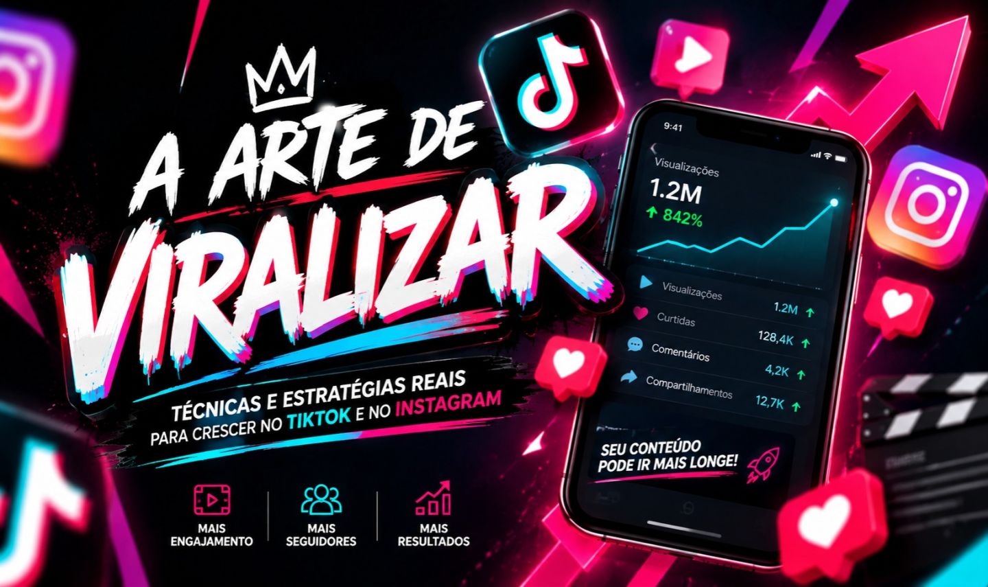 A Arte de Viralizar - Aprenda a Crescer Sua Página do Tiktok e Instagram!