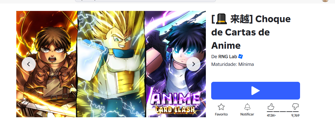 ANIME CARD CLASH - CHOQUE DE CARTAS DE ANIME ( GAMEPASS) MELHORES PREÇOS ROBLOX