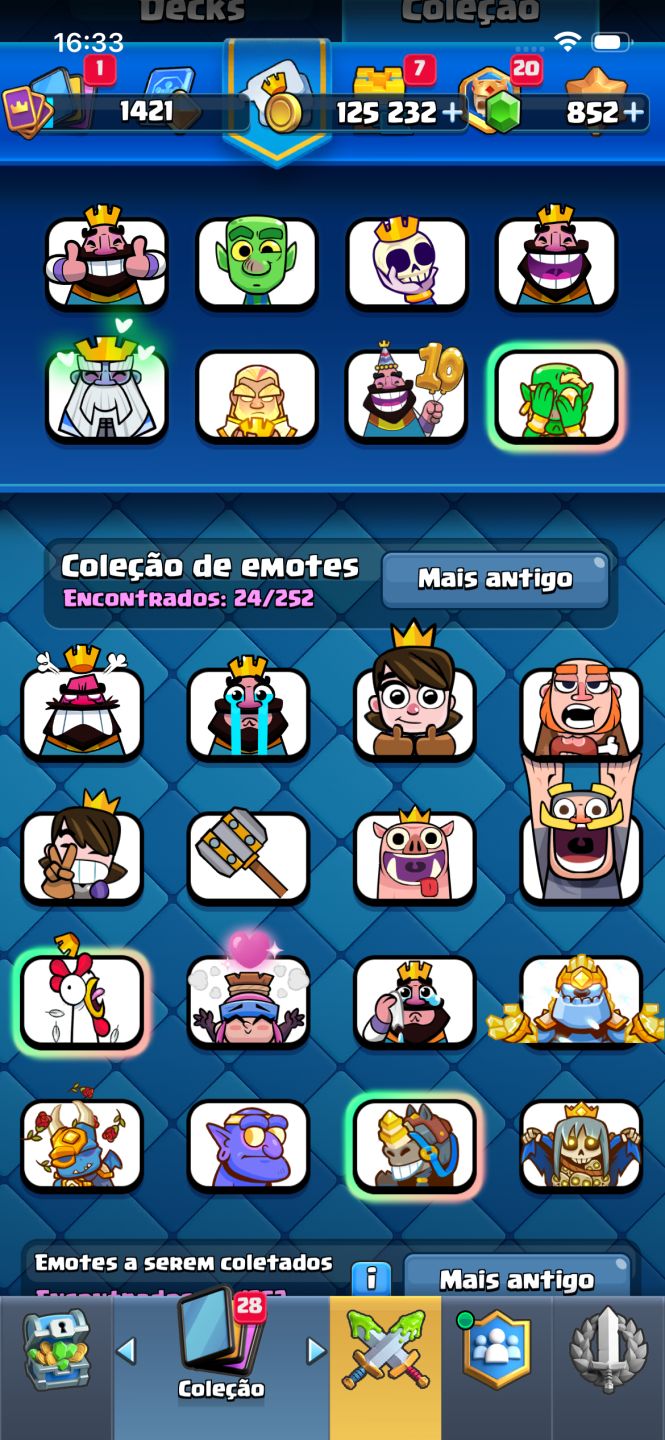 Conta de clash royale full com 2 passes comprados com mega, bruxa gigante, evolu