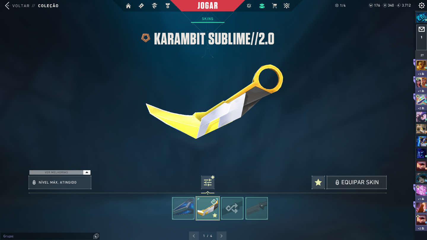 CONTA OURO/PLATINA VALORANT PRA RAPIDO! Com Muitas Skins (Champions 2025)