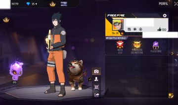 CONTA FF COM SKINS DA PARCERIA NARUTO + 2 EVO