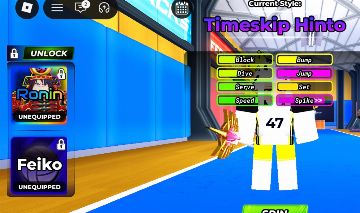 CONTA COM RONIN, FEIKO, TSH, KIJO, AKUTO, SANJU NIVEL 221 NO VOLLEYBALL LEGENDS