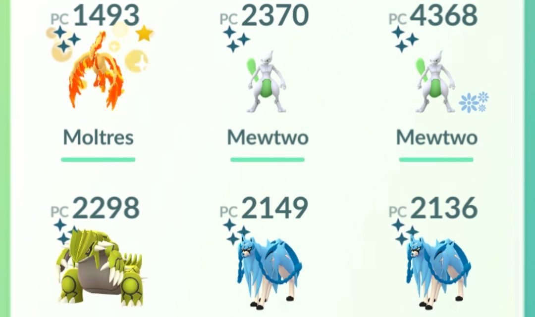 Moltres Shundo Galar + lendários shinys + brilhantes + 100% - Conta Pokemon Go