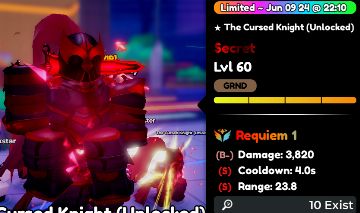 [MEGA PROMOÇÃO] REQUIEM EVO IGRIS B+ S - Roblox - Anime Defenders - GGMAX