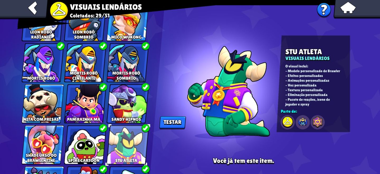 Conta de 2019 com 463 Skins / 5 Pro Pass (Colt / Dinamyke / Leon, Corvo e Brock)