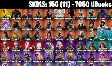 152 Skins + MAX Omega + Gold Midas 175 Emotes 7050 VB VBUCKS !!!!!!1