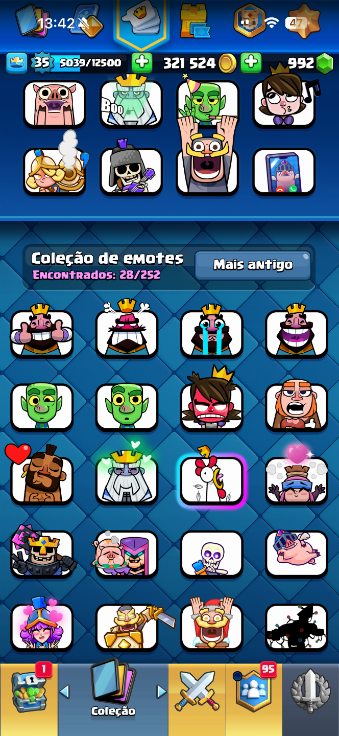 CONTAS FULL ACESSO DE CLASH ROYAL 6500 TROFÉUS + BRAW STARS