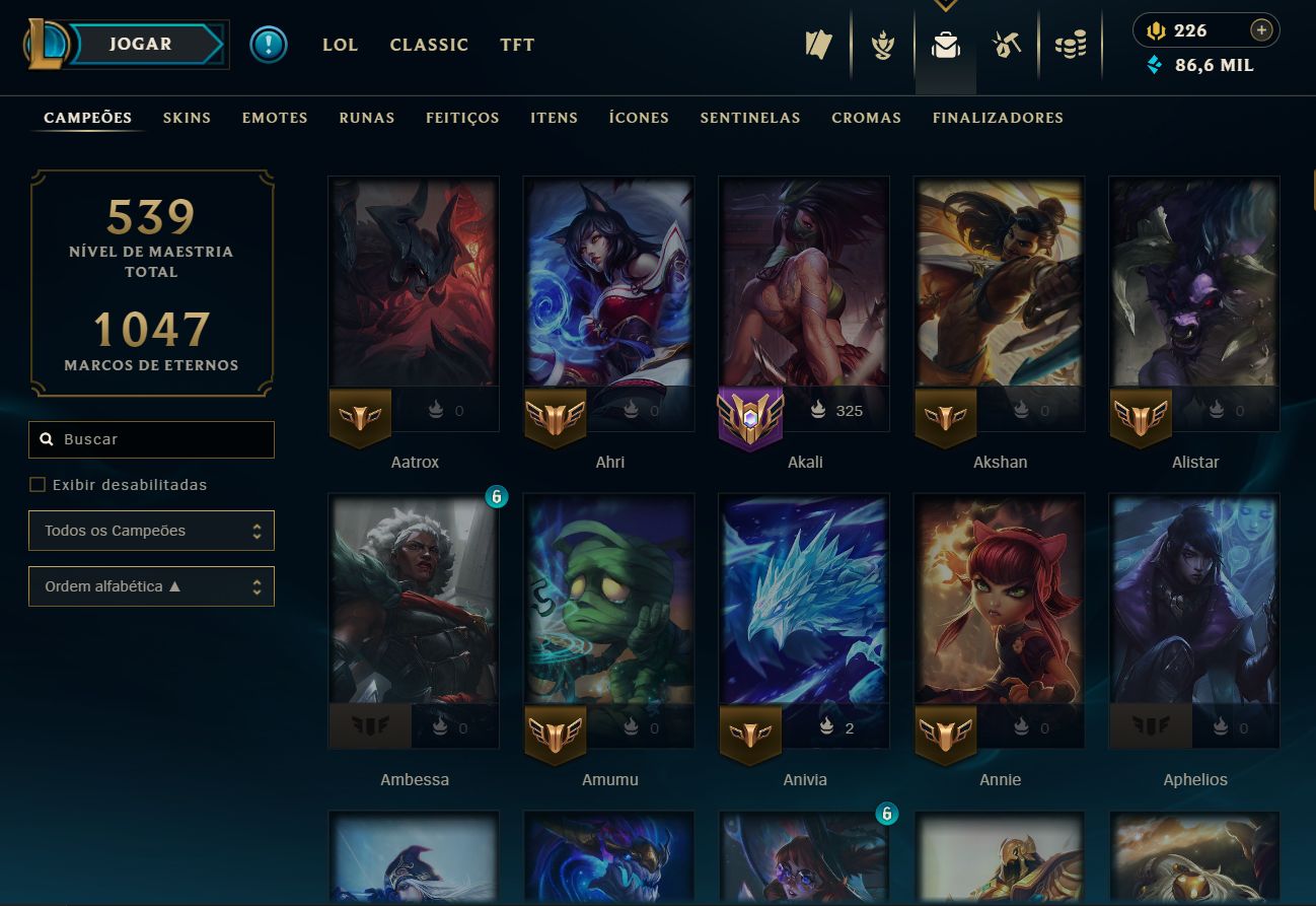 2 Conta League of Legends nivel 465-492 / Mestre - Desafiante