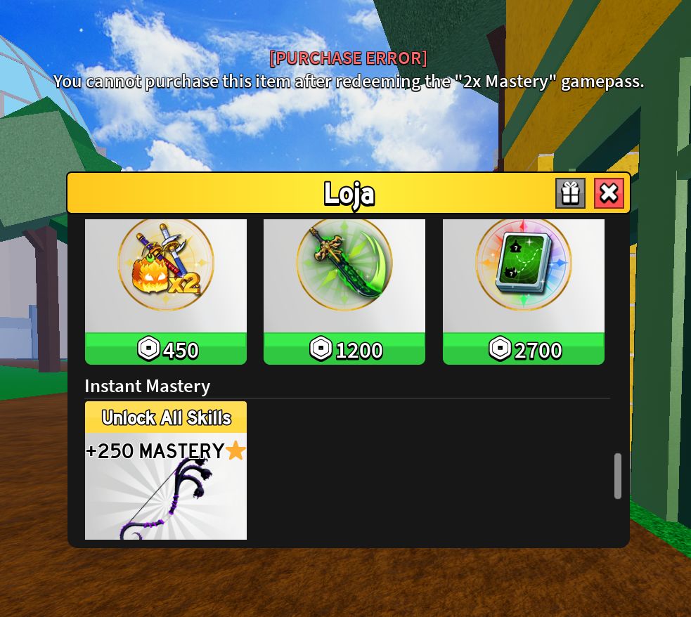 CONTA DE BLOX FRUITS COM TODAS AS GAMEPASS E FRUTAS PERMS E PET SIMULATOR 99