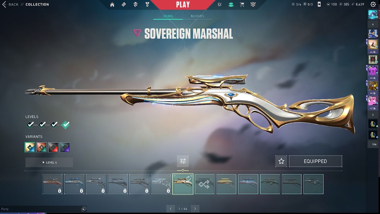 CONTA VALORANT - VARIAS SKINS - ELO PLATINA