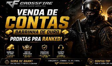 CONTAS CROSSFIRE CF BARRINHA DE OURO + PRONTA PRA RANKED | ENTREGA RÁPIDA