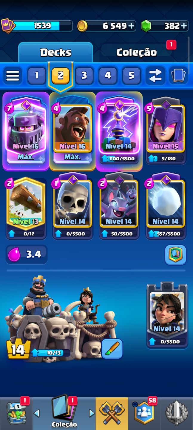 Conta Clash Royale 10k troféu
