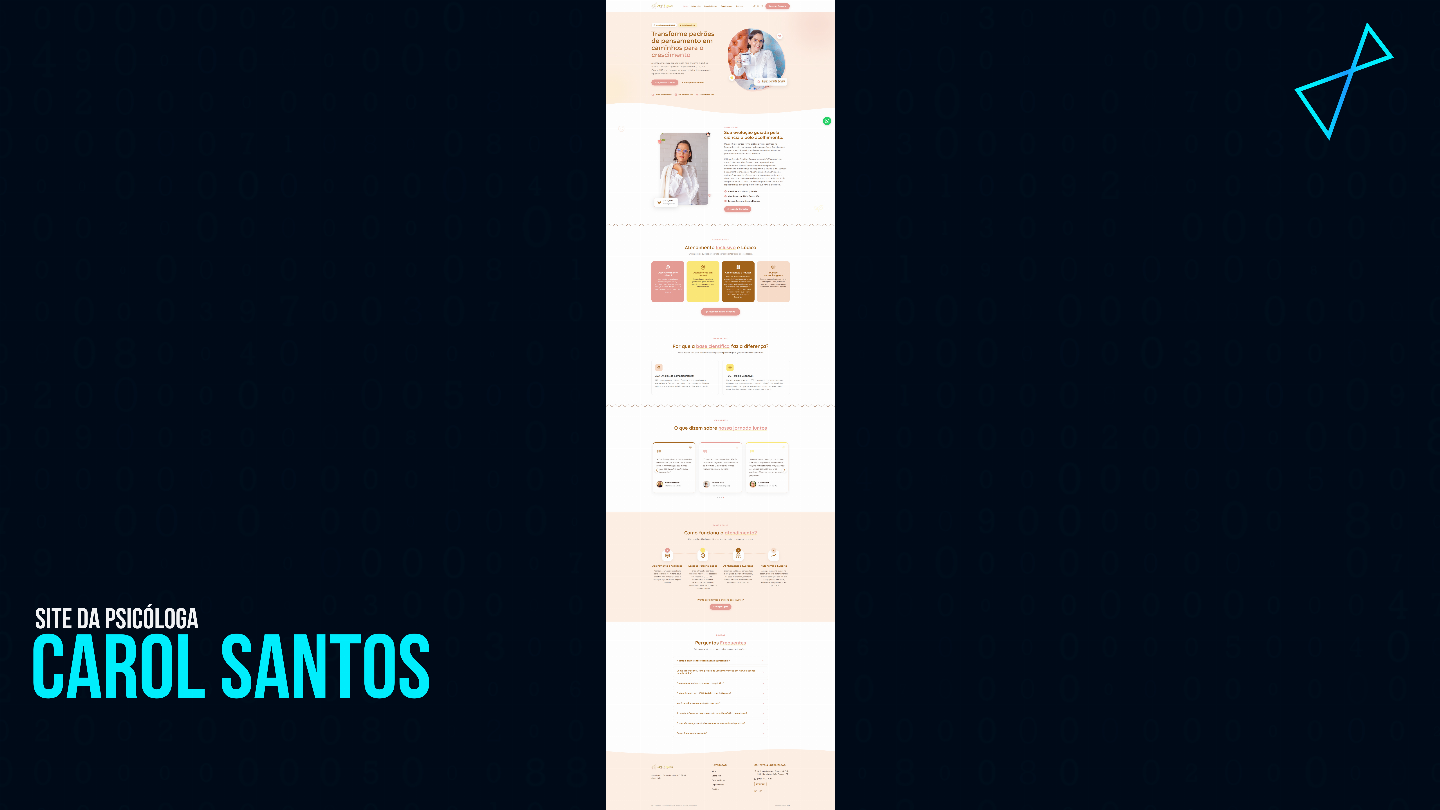 SITE PROFISSIONAL PARA PSICÓLOGOS E PSICÓLOGAS | MODERNO E RESPONSIVO