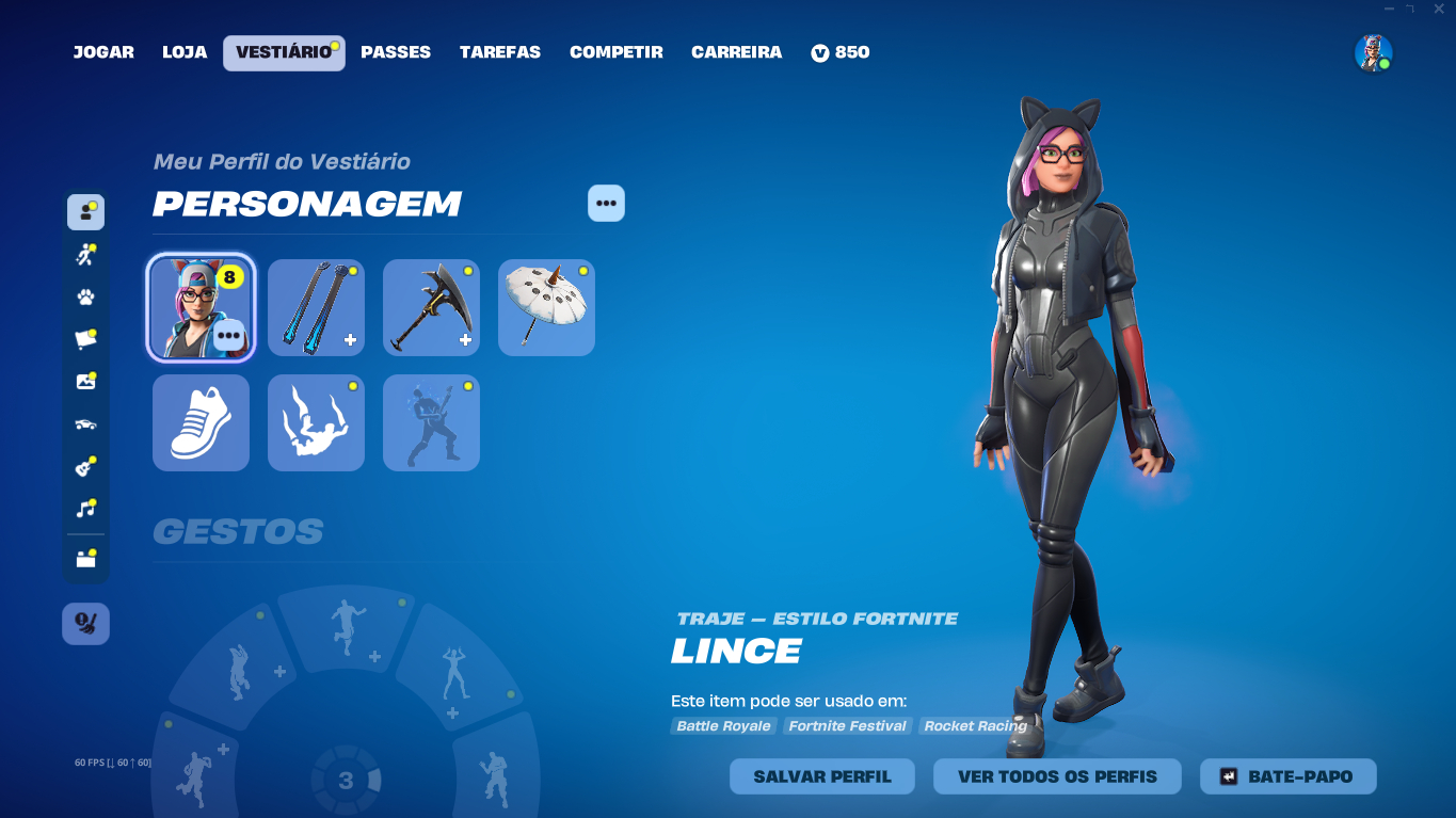 CONTA ANTIGA TEMPORADA 7 FORTNITE