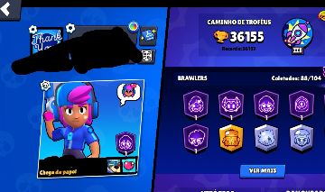 CONTA BRAWL STARS RARA E ANTIGA (2018)