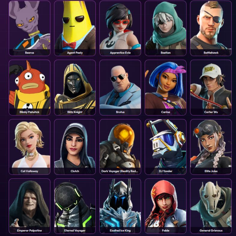 Conta com passe temporada 5, 6 e 7 e travis scott MAIS DE 90 SKINS - FULL ACESSO