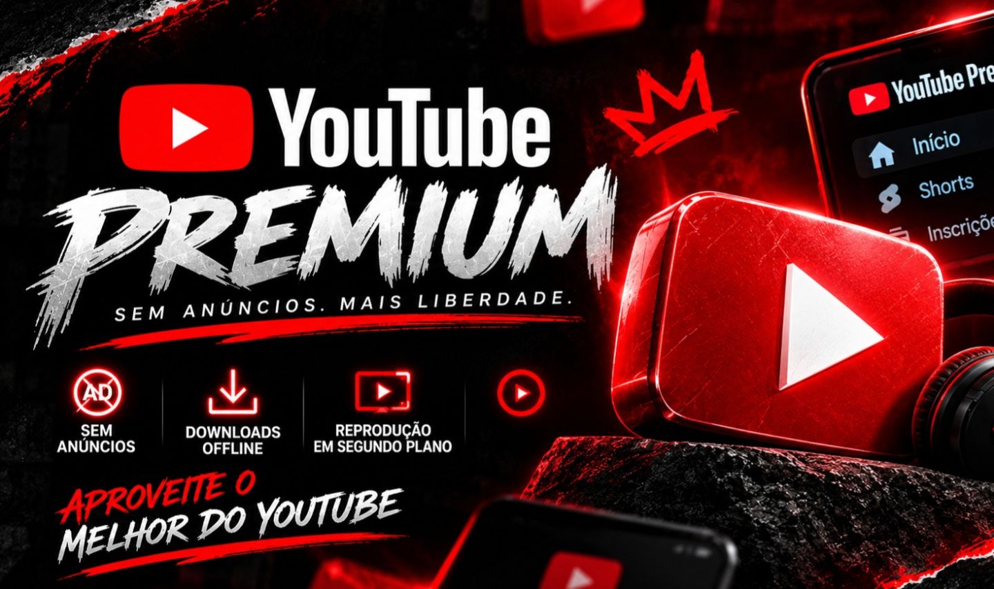 YOUTUBE PREMIUM LINK ATIVAÇÃO (BARATOO)