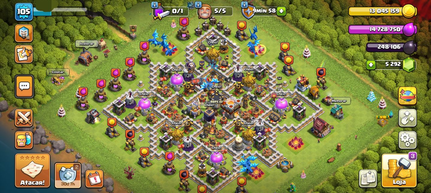 Conta Clash Of Clans full cv11