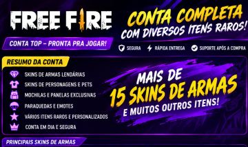 CONTA FREE FIRE NÍVEL 46