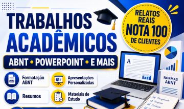 TRABALHO ACADÊMICO E ESCOLAR | ABNT, SLIDES, RESUMOS E TCC, | CURRÍCULO