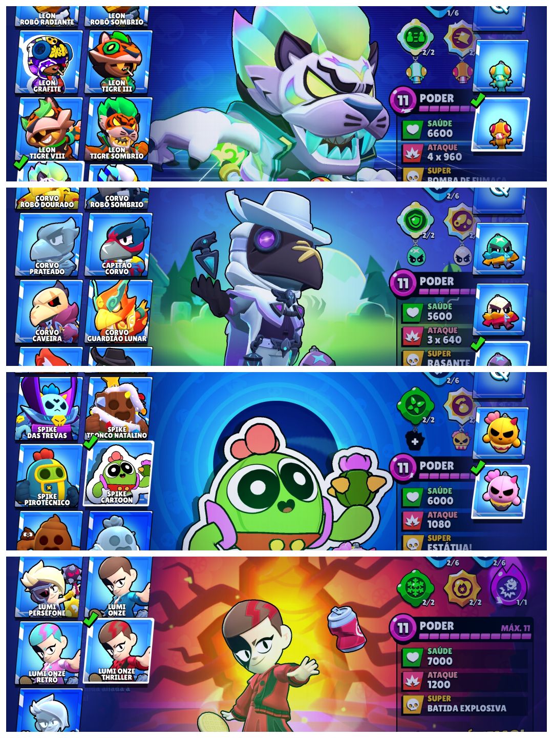 Conta Full mais de 500 Skins 44 Lendárias e 44 míticas vejam fotos e descrição