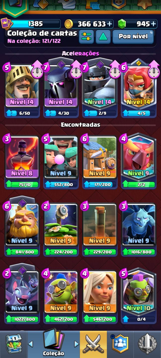 CONTA CLASH ROYALE 9500 TROFÉUS