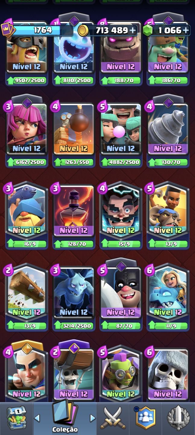 CONTA CLASH ROYALE 5 ANOS | 13K TROFÉUS | 22 EVOS | +700K OURO