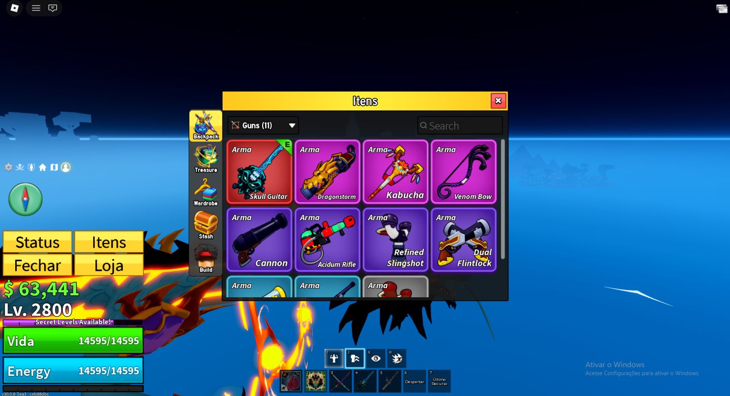 Conta De Blox Fruits Completa Com Dragon Permanente, Gamepass e Muitas Raças V4