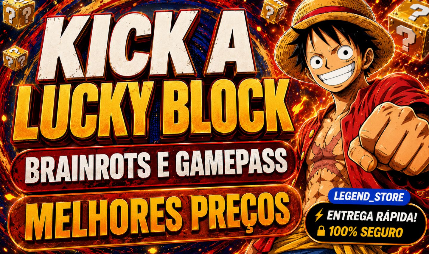 [PROMOÇÃO 90% OFF]KICK A LUCKY BLOCK/CHUTE UM BLOCO UM SORTE |PETS 500T |RÁPIDO!