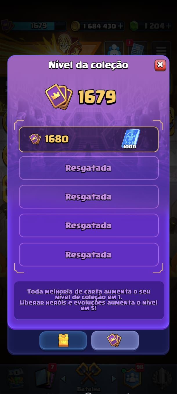 Conta Clash Royale - Torre do rei nível 16