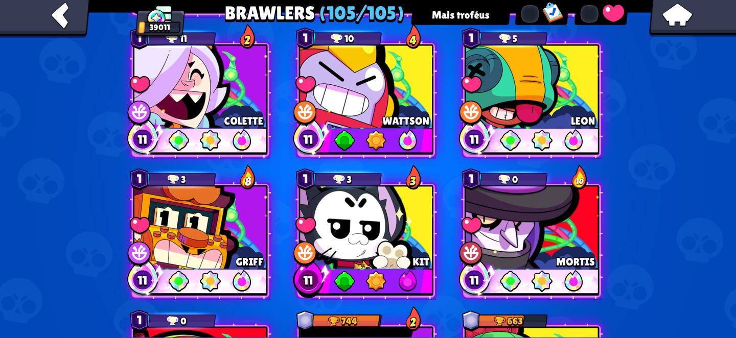 Conta Brawl Stars top