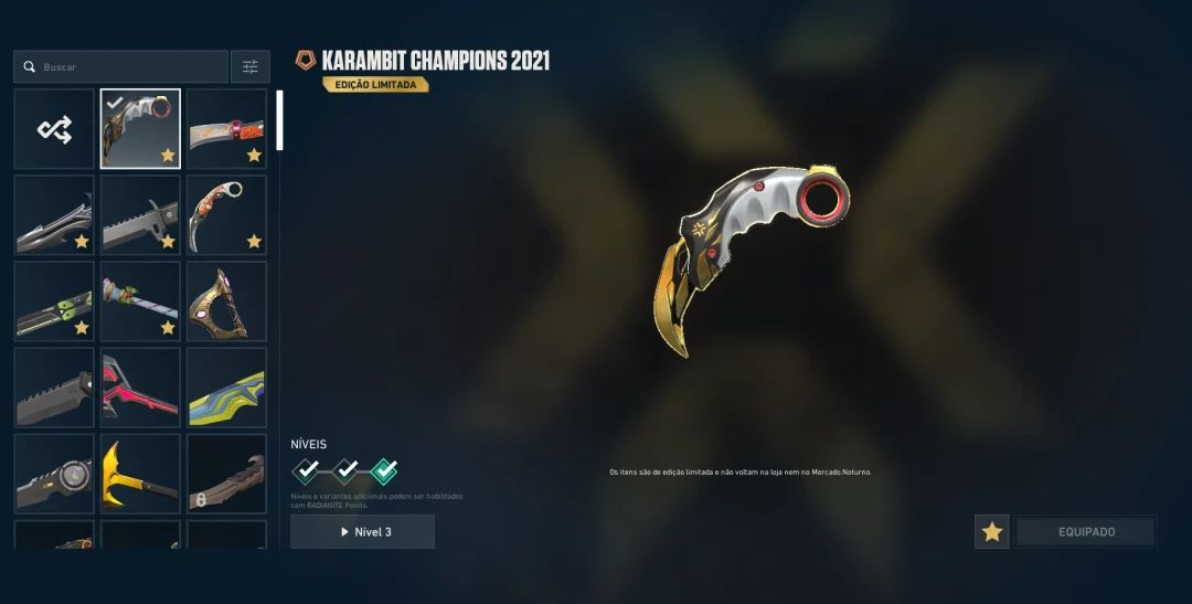 CONTA VALORANT - CHAMPIONS 2O21 + VÁRIAS SKINS