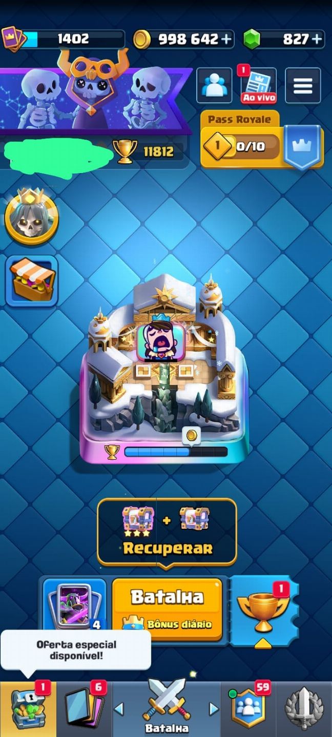 (valor negociável)Conta braw stars 25000 troféus e uma de Clash Royale