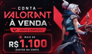 VALORANT - conta com R$1.100 em skins!