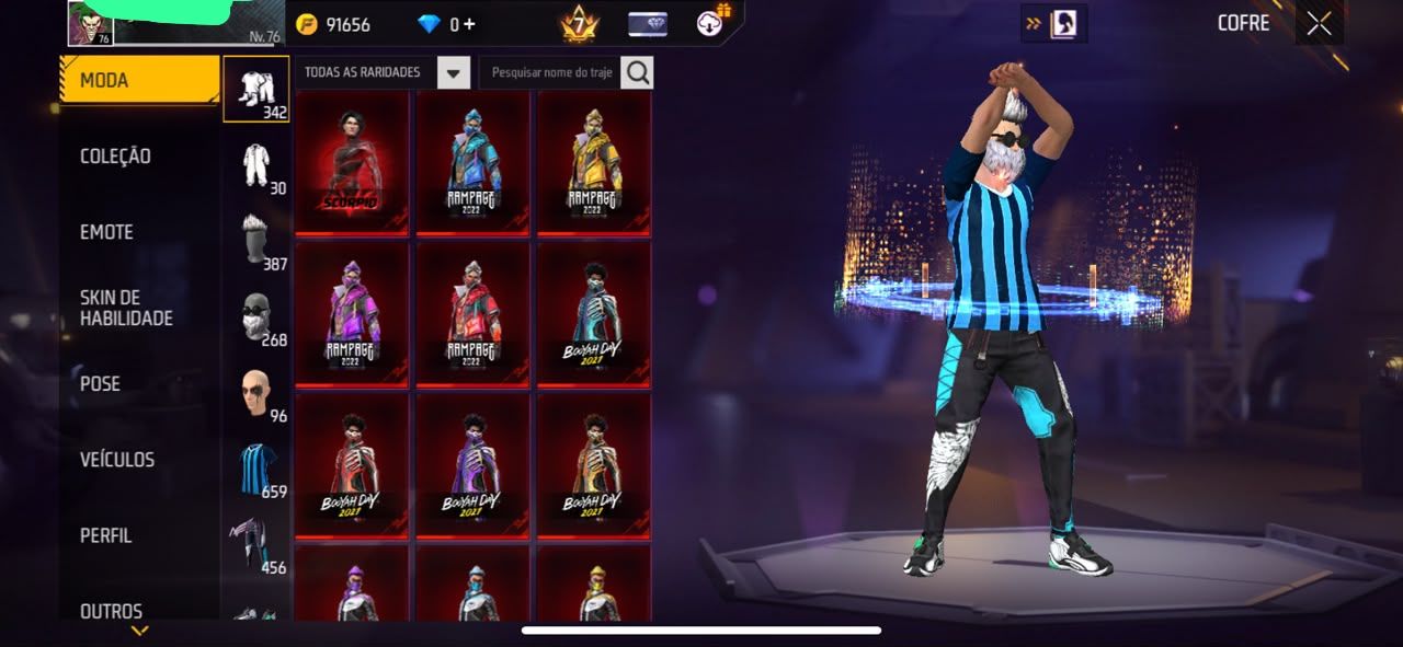 [PROMOÇÃO] CONTA DE FREE FIRE GEMADA E RARA!