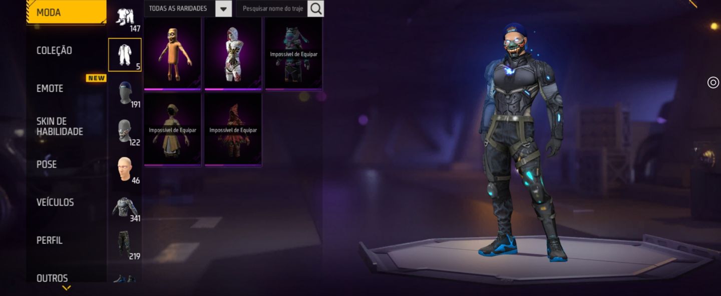 CONTA FF LVL 70 | COLEÇÃO NARUTO + XM8 PALHAÇO SORRATEIRO + MUITAS SKINS RARAS!