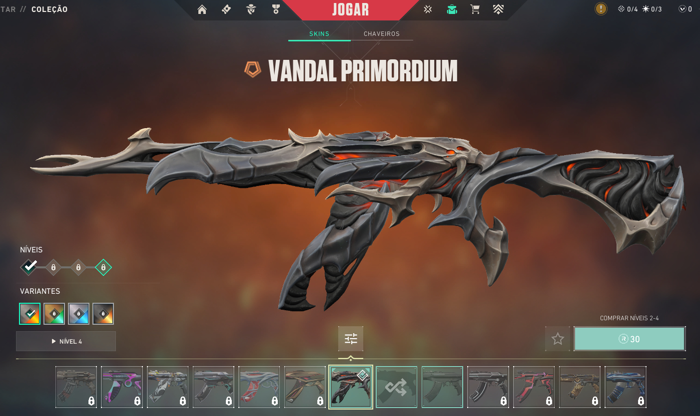 CONTAS VALORANT COM SKIN