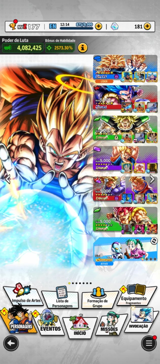 Uma conta com vários ULTRA e LEGEND
