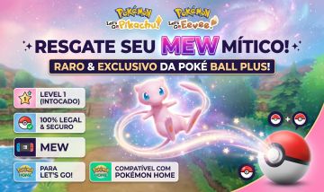Mew Evento Poké Ball Plus | Pokémon Let's Go Pikachu / Eevee