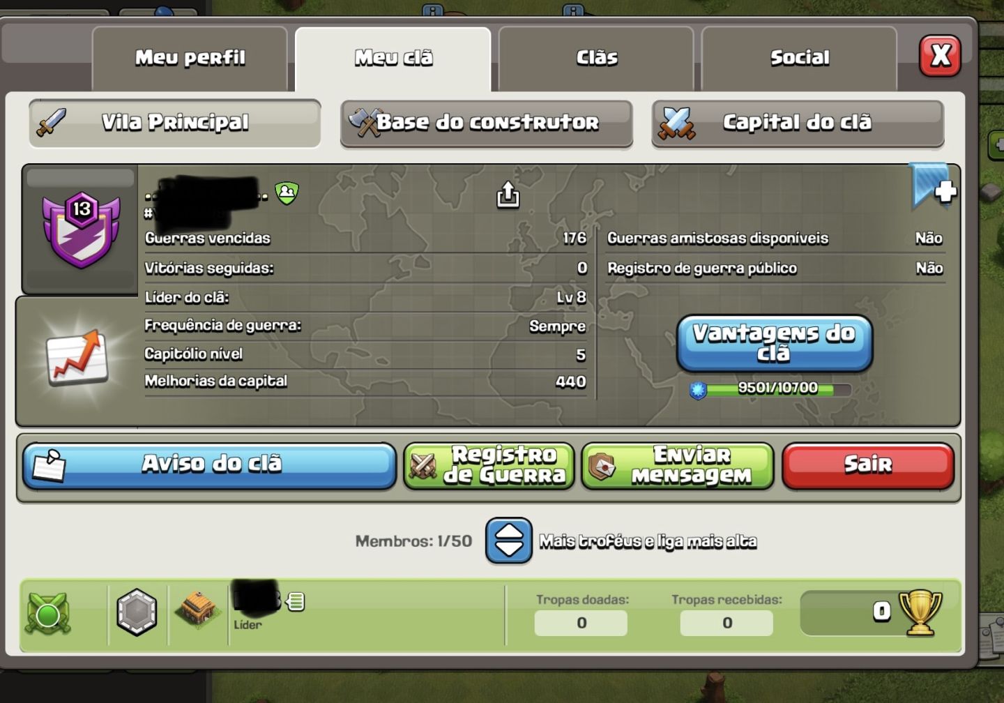 Clãs de clash of clans! Nivel 22, 15, 14, 13 e 10