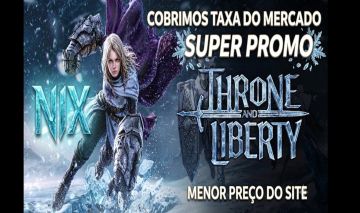 Aproveite o ESTOQUE THRONE AND LIBERTY -LUCENT COBRIMOS A TAXA DE 22%.