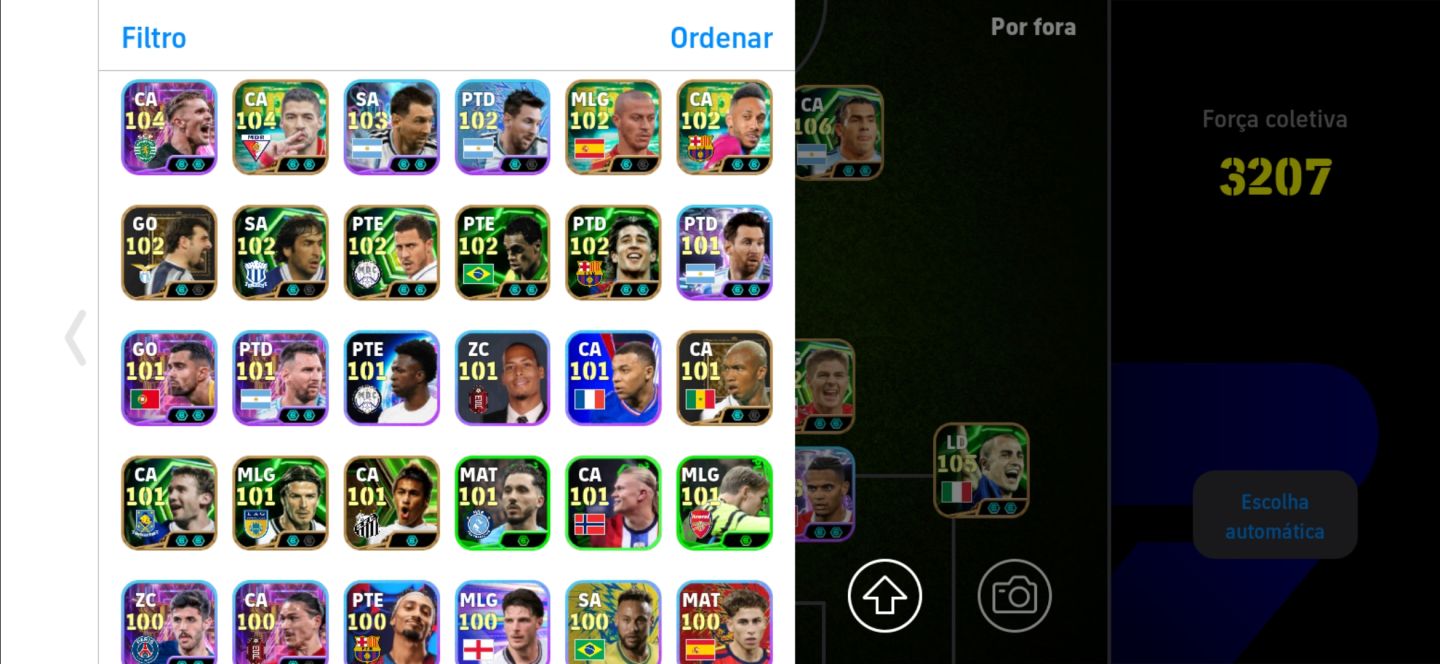 Conta Efootball com 3207 de força MOBILE