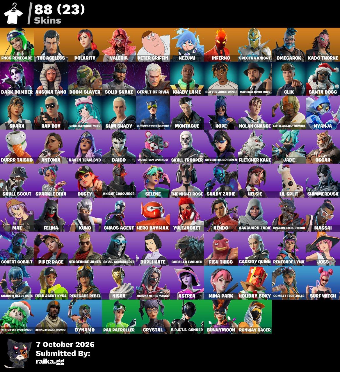 Contas de fortnite raras, com mts skim tryard. ACEITO OFERTAS