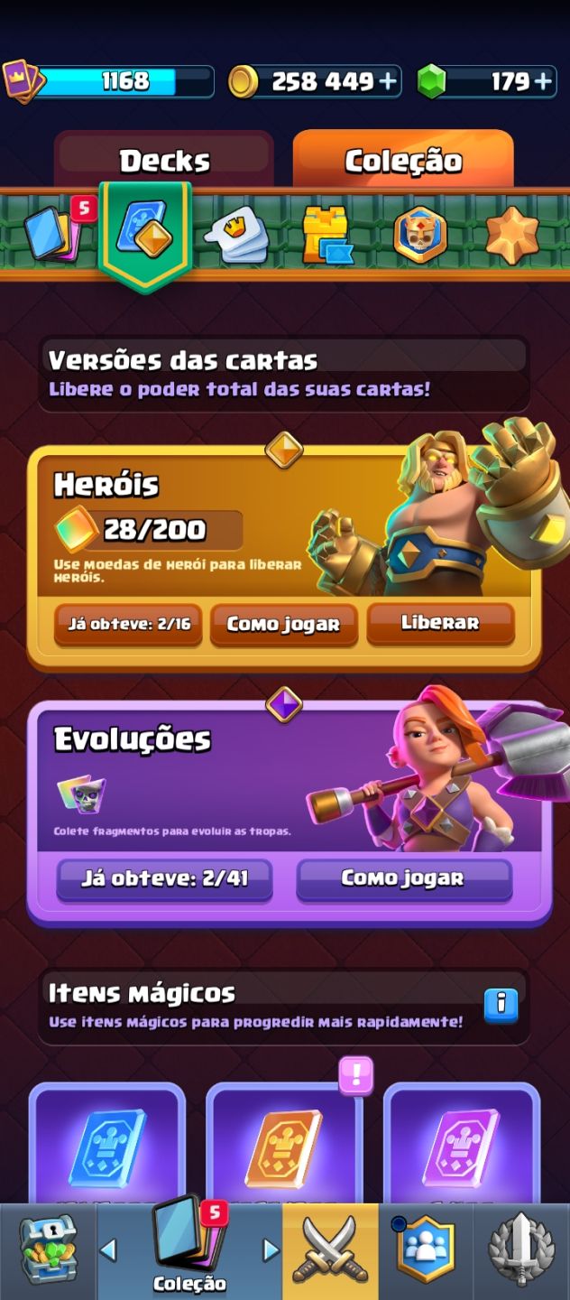 CONTA DE CLASH ROYALE COM 9 NOVE ANOS