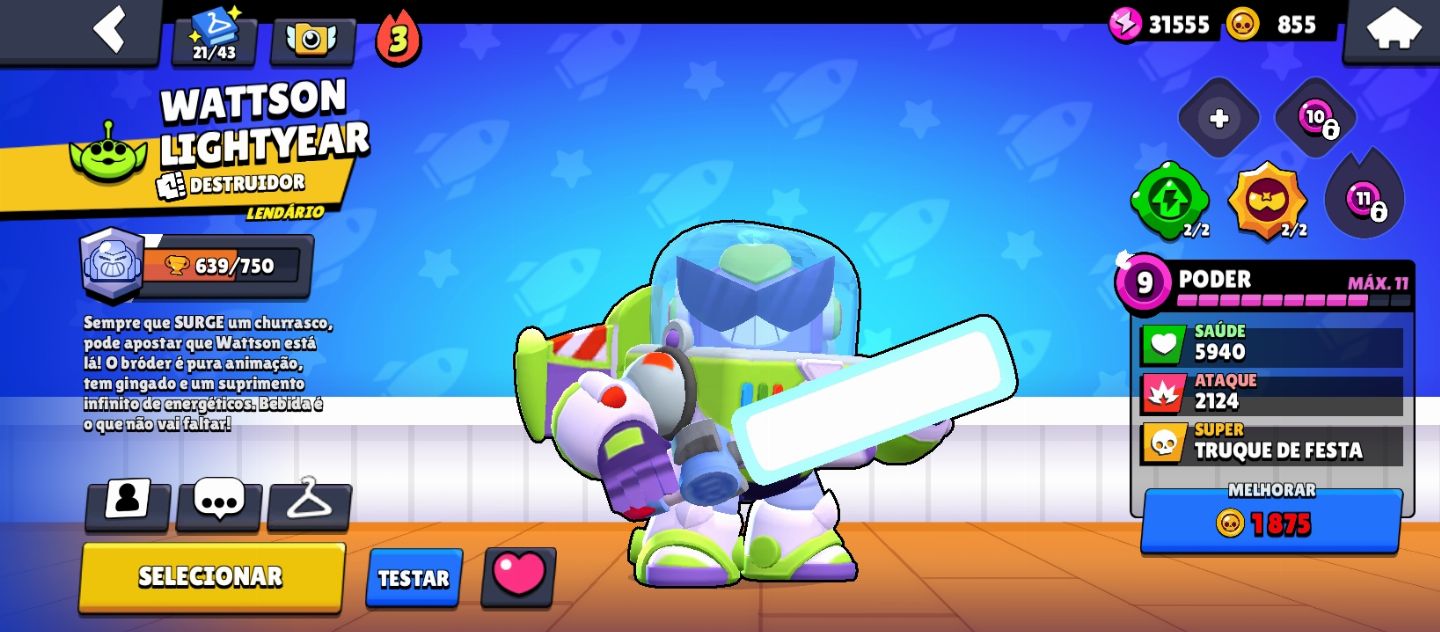 CONTA DE BRAWL STARS MUITOS BRAWLERS E COM MUITAS SKINS