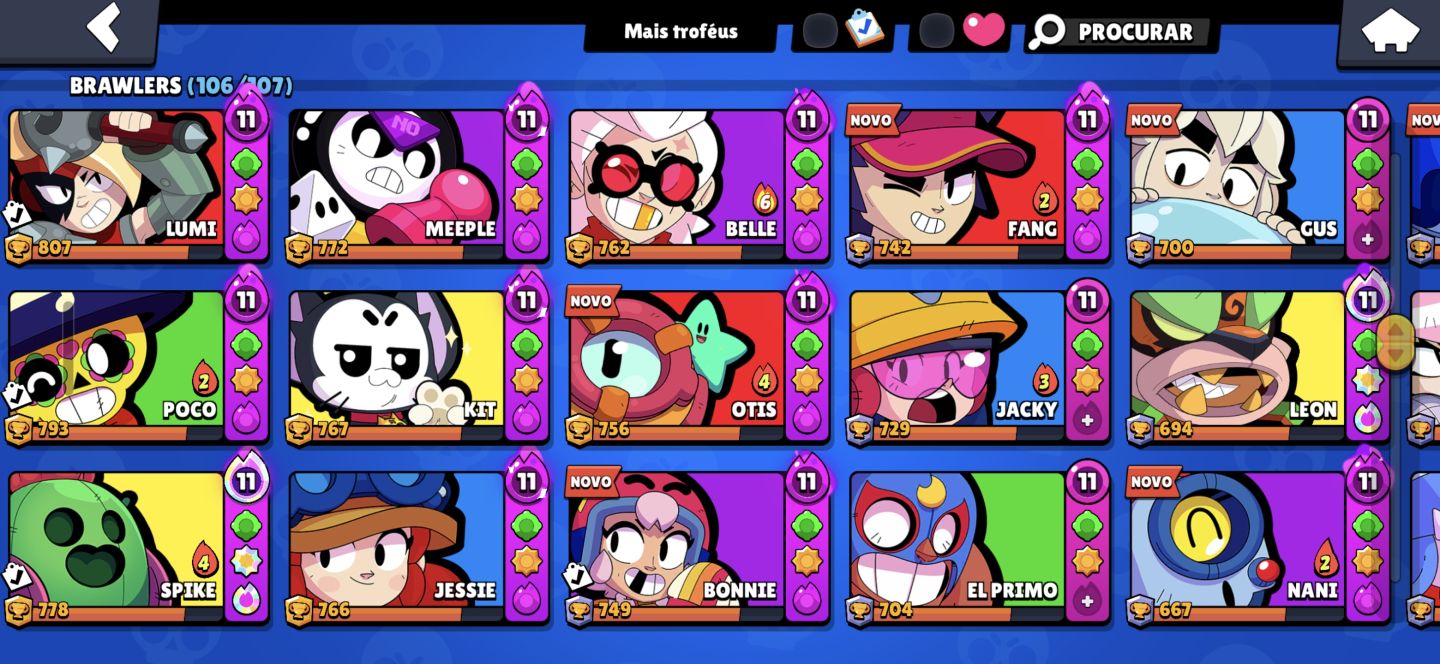 Conta QUASE FULL MESTRE