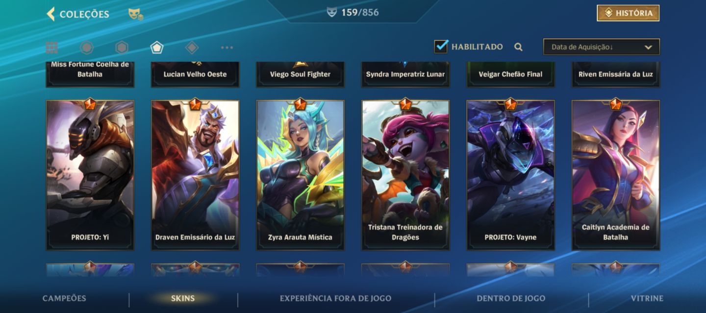 Conta de Wild Rift - Muita skin - Mestre 2 atualmente - SKINS DE PASSE!