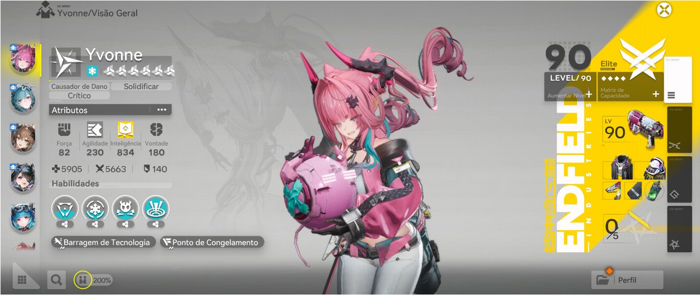Conta ENDGAME Arknights TIME YVONE